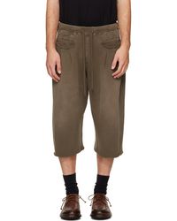 R13 - Triple Pleat Sweat Shorts - Lyst
