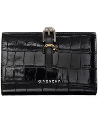 Givenchy - Portefeuille noir à ferrures voyou - Lyst