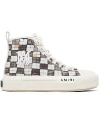 Amiri - Checkered Court Hi Sneakers - Lyst