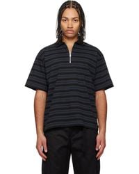 Sacai - Horizontal Stripe Polo - Lyst
