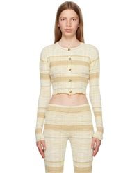 Acne Studios - Ssense Exclusive Beige Cardigan - Lyst