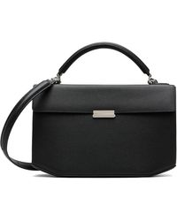 TOTEME - Clip Grained-Leather Top Handle Bag - Lyst