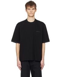 Sacai - Black Paneled T-shirt - Lyst