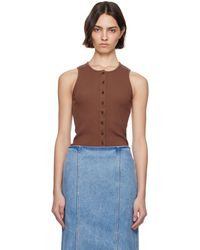 JW Anderson - ブラウン Buttoned トップス - Lyst