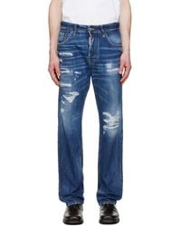 DSquared² - Medium Ripped Wash 642 Jeans - Lyst