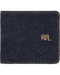 RRL - Denim Billfold Wallet - Lyst