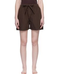 Tekla - Poplin Pyjama Shorts - Lyst