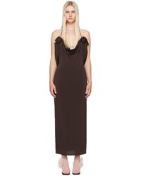 Magda Butrym - Cowl Neck Midi Dress - Lyst