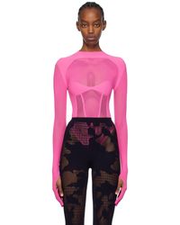 Gcds - Pink Seamless Bodysuit - Lyst