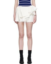 ShuShu/Tong - Asymmetrical Bow & Ruffle Miniskirt - Lyst