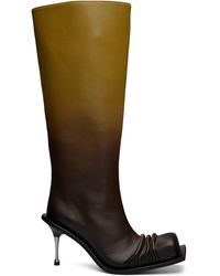 FIDAN NOVRUZOVA - Stiletto Heel Classic Square Toe Boots - Lyst