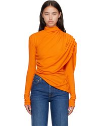 Mugler - Cascade Sleeves Top - Lyst