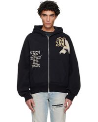 Amiri - Varsity Patch Oversized Zip Hoodie - Lyst