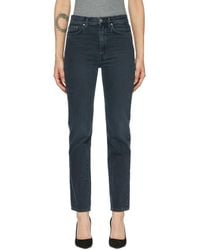 TOTEME - Jean noir à coupe classique - Lyst