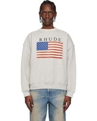 Rhude - Usa Flag Sweatshirt - Lyst