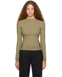 Dion Lee - Green Snake Diamond Sweater - Lyst