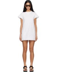 Sacai - Off- Poplin Minidress - Lyst