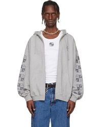 Vetements - Biker Cross Sleeves Zip-Up Hoodie - Lyst