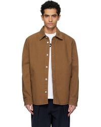 A.P.C. - Buttoned Denim Overshirt - Lyst