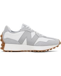 New Balance - ホワイト＆グレー 327 スニーカー - Lyst