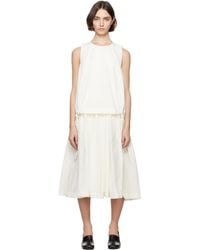 Casey Casey - Off- Astrid Midi Dress - Lyst