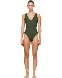 Hunza G - Khaki Sadie Swimsuit - Lyst