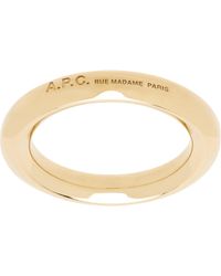 A.P.C. - Angle Ring - Lyst