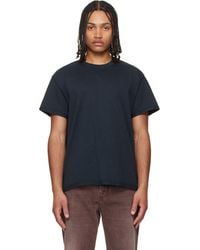 Les Tien - Lightweight Binded Neck Inside Out T-Shirt - Lyst