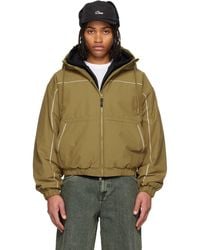 Dime - Khaki Quilted Ripstop Puffer Jacket - Lyst