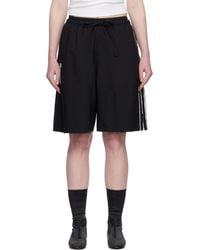 Y-3 - Sport Uniform Raw Cut 3 Stripes Shorts - Lyst