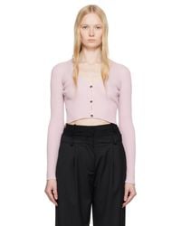 Courreges - Solar Light Rib Cardigan - Lyst
