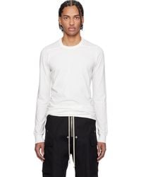 Rick Owens - Off- Temple Level Ls T-Shirt - Lyst