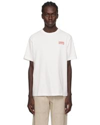 KENZO - Off-white Paris Bicolor T-shirt - Lyst