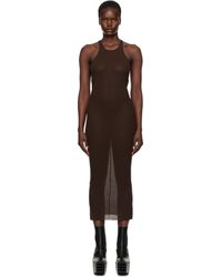 Rick Owens - ブラウン Hollywood タンク ミディアムワンピース - Lyst