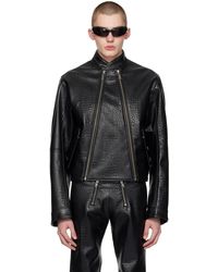 GmbH - Ravn Faux-leather Biker Jacket - Lyst