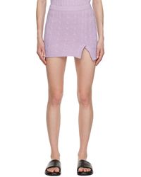 Filippa K - Purple Braided Miniskirt - Lyst