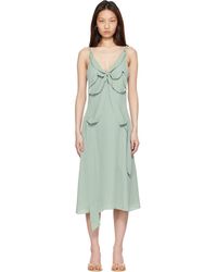 Acne Studios - Bow Silk Midi Dress - Lyst