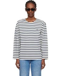 Anine Bing - Off- & Newton T-Shirt - Lyst
