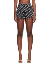 Alexander Wang - Denim Bite Logo Shorts - Lyst