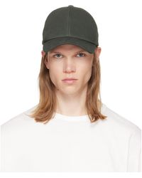 Balmain - Khaki Washed Cotton Cap - Lyst