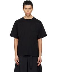 Sacai - Cotton Typewriter & Cotton Jersey T-Shirt - Lyst