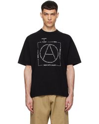 Neighborhood - T-shirt noir à logos modifiés et textes imprimés - Lyst