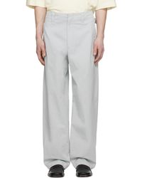 Lemaire - Pantalon ample gris - Lyst