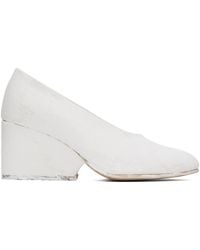 Comme des Garçons - White Painted Wedge Heels - Lyst