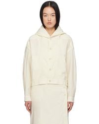 Lemaire - Off- Hooded Bomber Jacket - Lyst