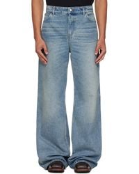 Courreges Dirty Blue Baggy Jeans for Men | Lyst
