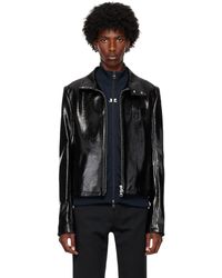 Courreges - ジップアップ ビニール バイカージャケット - Lyst