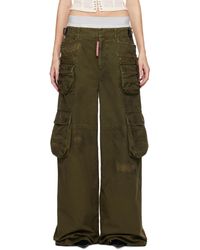 DSquared² - Khaki Lost Pocket Cargo Pants - Lyst