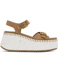 Chloé - ブラウン Nama サンダル - Lyst