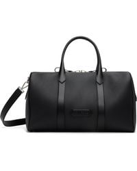 Tom Ford - Moyen Sac De Sport Horizontal Souple Noir En Cuir Grainé - Lyst